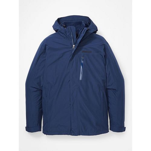 Marmot 3 in 1 Jacket Navy NZ - Bleeker Component Jackets Mens NZ5831047